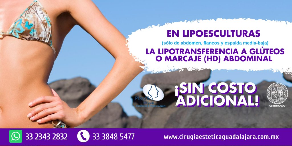 ¡Aprovecha nuestra Promoción del Mes en Lipoesculturas!😉🎉
Lipotransferencia a glúteos o marcaje (HD) abdominal ¡SIN COSTO ADICIONAL!
https://t.co/KCS44EzBBm
#CirugíaPlastica #Guadalajara #Tlaquepaque #Zapopan #PuertoVallarta #FelizJueves #PlastikGroup #Belleza #Jalisco #Mujer https://t.co/IHtw1gZZNs