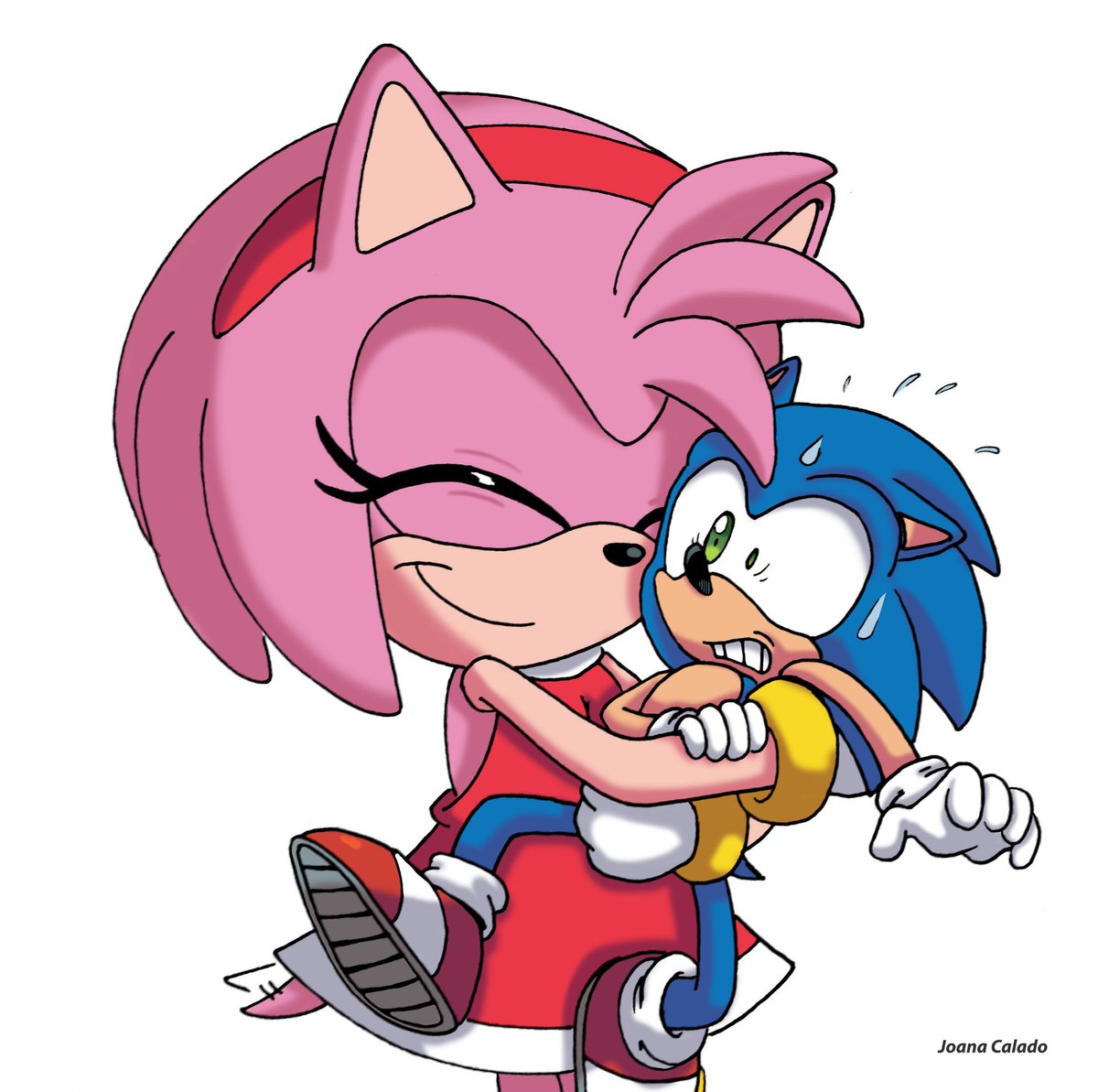 Joana Calado on X: If I were you I would start running @GottaGoFastYT  @BulmaBunnyGirl #Sonic #amyrose #sonamy #fanart  / X