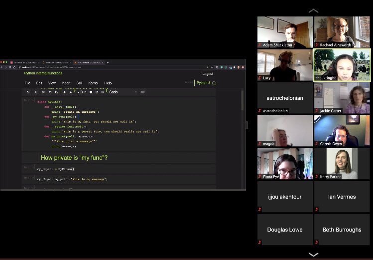 IjjouAkentour's tweet image. [73-74] #100daysoftech 

_ More exercises using #Python 

_I attended @pythonnw &amp;amp; @herplusdatamcr online meet-up. Was really interesting and I learned some new #Python tricks!! 🙌🏻

#100DaysOfCode #womenintech #WomenWhoCode #ijjou #DataScience #pythonprogramming
#manchester