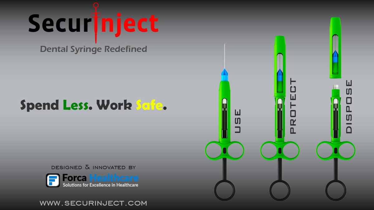 ForcaHealthcare's tweet photo. Cost saving innovative dental safety syringe to meet needs of contemporary dental practice.

#dental #dentistry #COVID19 #dentist #dentalassistant #dentalhygienist #dentistryworld #dentalpractice  #syringe #dentalsyringe #HScheinDental #bencodental #ada #cdc #who https://t.co/WDdcuK1ctr