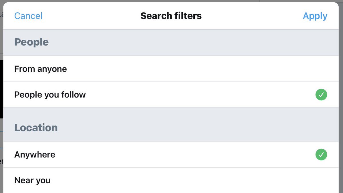 The first pro-tip to get the most out of Twitter search: Use the ‘People You Follow’ toggle (or type “filter:follows”). Anytime you look something up you’ll only see results from the people you’ve already ‘vetted’ as credible sources of information. This is HUGE!