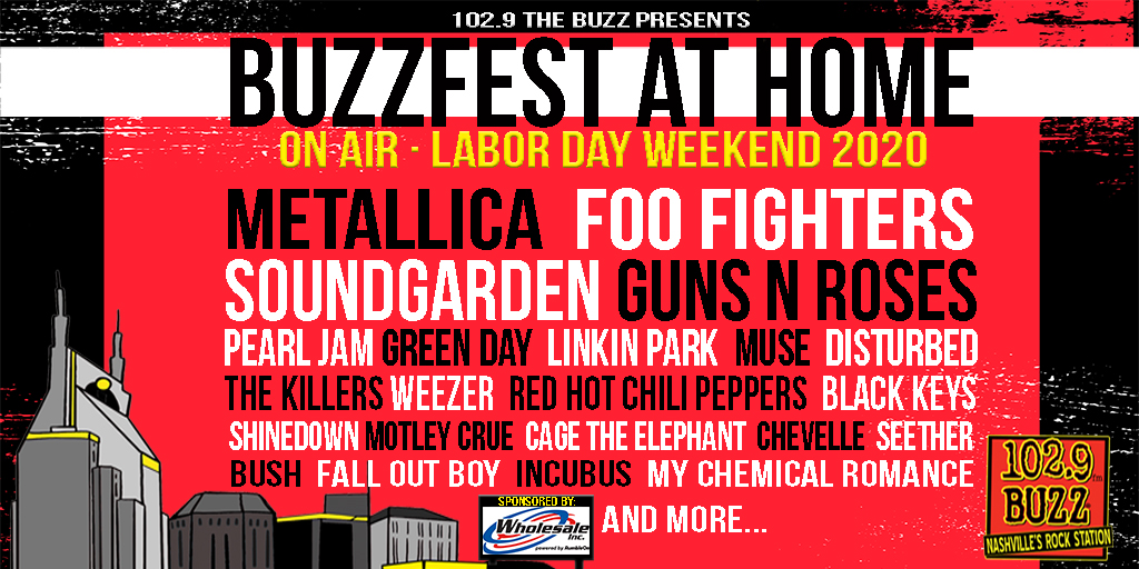 102 9 The Buzz On Twitter No Concerts No Problem We Re Bringing The Ultimate Rock Festival To You On Labor Day Weekend Buzzfest Invades Your Radio With A 3 Day On Air Live Music Festival