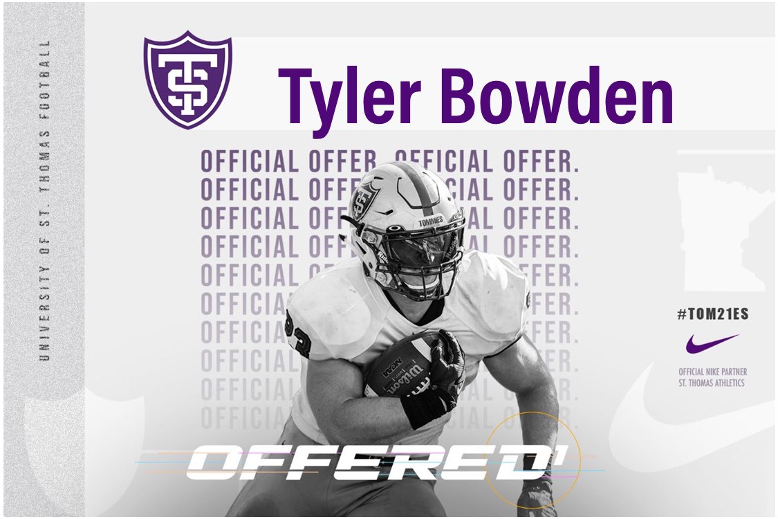 After a great conversation with <a href="/CoachGrayvold/">Brady Grayvold</a> I am excited to announce I have received my first D1 offer to the University of ST. Thomas! #TOM21ES <a href="/Coach_Caruso/">Coach Glenn Caruso</a> <a href="/UST_Football/">St. Thomas Football</a>