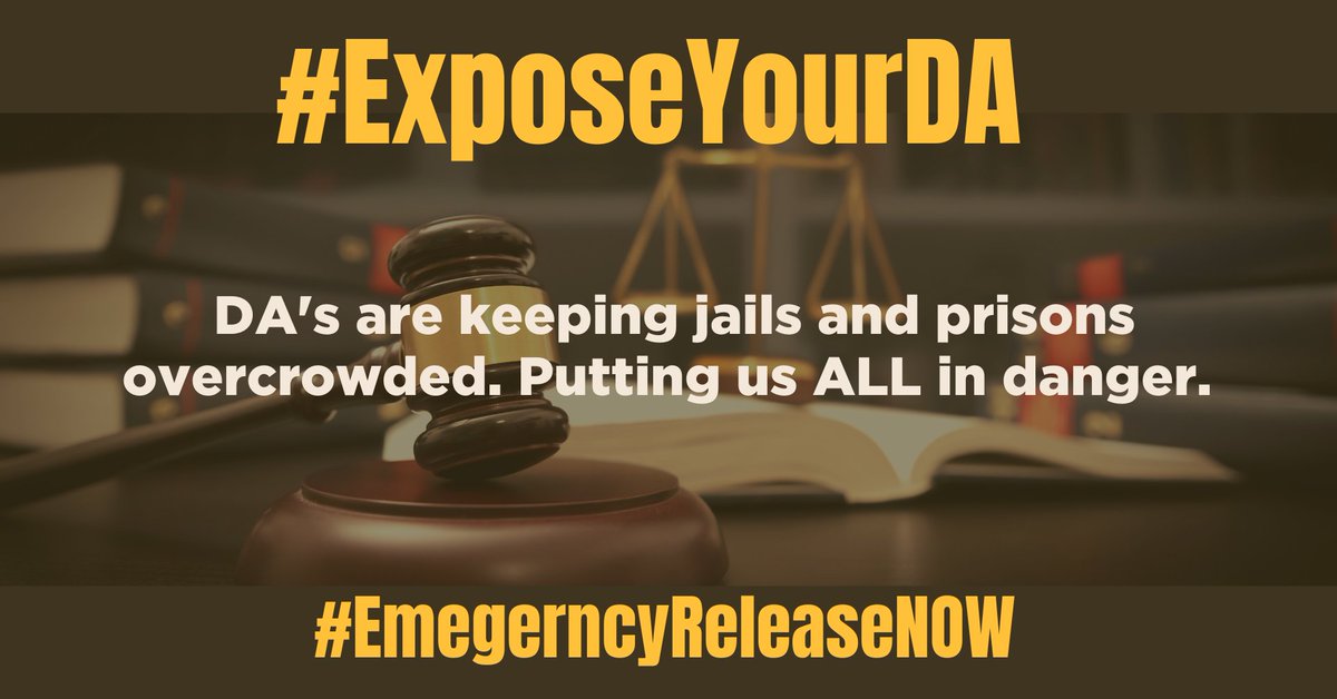 ellabakercenter's tweet photo. Public health officials have repeatedly stated that reducing the prison population by at least 50% is needed to flatten the curve of #COVID19. 55 incarcerated ppl and at least one guard have died and yet DA's continue to actively blog releases. #ExposeYourDA #EmergencyReleaseNOW https://t.co/0ZfLLriMhS