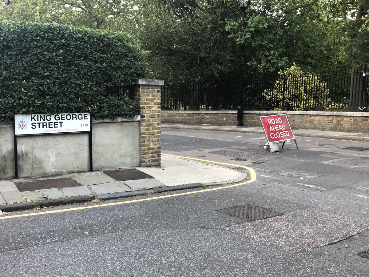 Carry on down Crooms Hill and further signage explains road ahead closed, albeit some motorists were driving past thinking it didn’t apply to them.