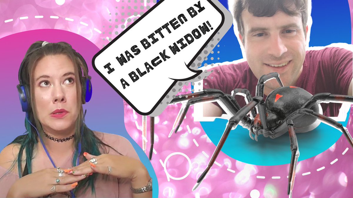 SciBugs's tweet photo. I had such a great time interviewing @Stylopidae about the one time he got bitten by a black widow.

Spoiler Alert: The US health system is worse than the bite.
https://t.co/fojGn13VG1 https://t.co/O23VSA6xZD
