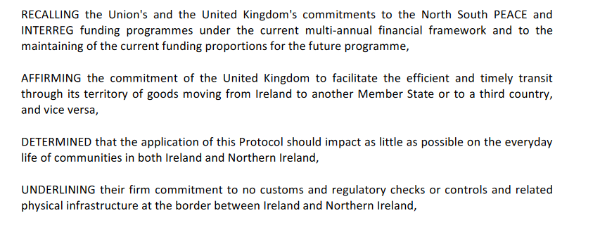 The Legal Treaty we call the "Withdrawal Agreement" also enshrines the "landbridge" access into International Law. I hope , next time someone reads this pathetic threat again, just quote this thread and save your time for more important arguments. FIN