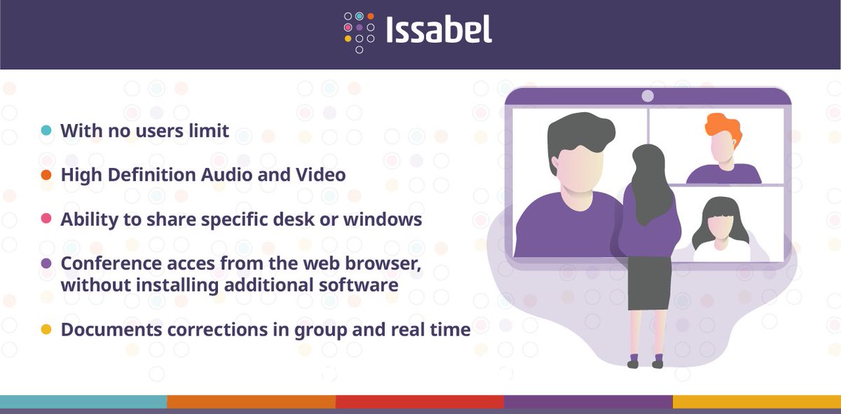 IssabelMexico's tweet photo. Manténgase conectado con sus colegas y clientes con #videoconference para mantener su negocio sin interrupciones. #IssabelMeet #UC #Colaboración https://t.co/4EK18KDHJX https://t.co/fgv1xjA47m