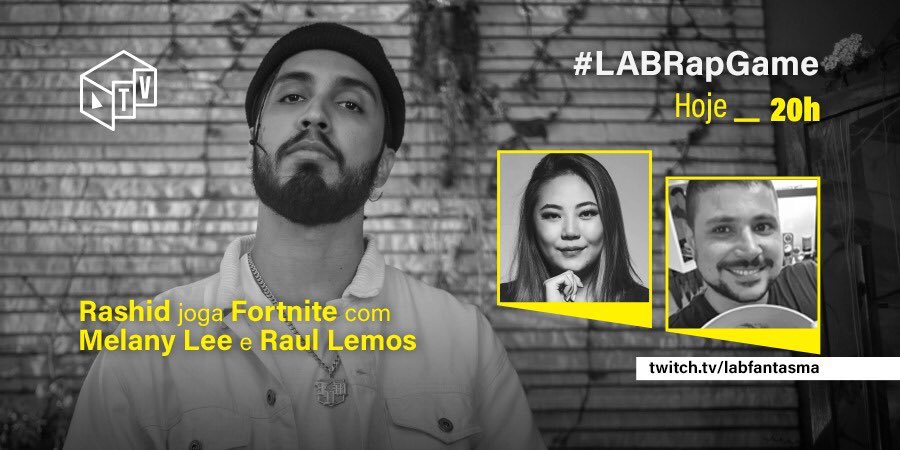 MCRashid's tweet photo. É isso meu povo, daqui a pouco estaremos ao vivo na https://t.co/vtJaFYAiqL jogando Fortnite com a @melanylolee e o @Raul_Cozinha no #LabRapGame! 20hrs cola com noiz https://t.co/SsE7NWbtGr