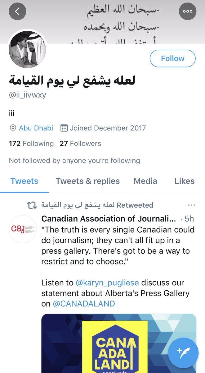 Nice to see so many accounts based out of Saudi Arabia, Egypt and the United Arab Emirates amplifying calls for tighter restrictions on access to Canadian press galleries.