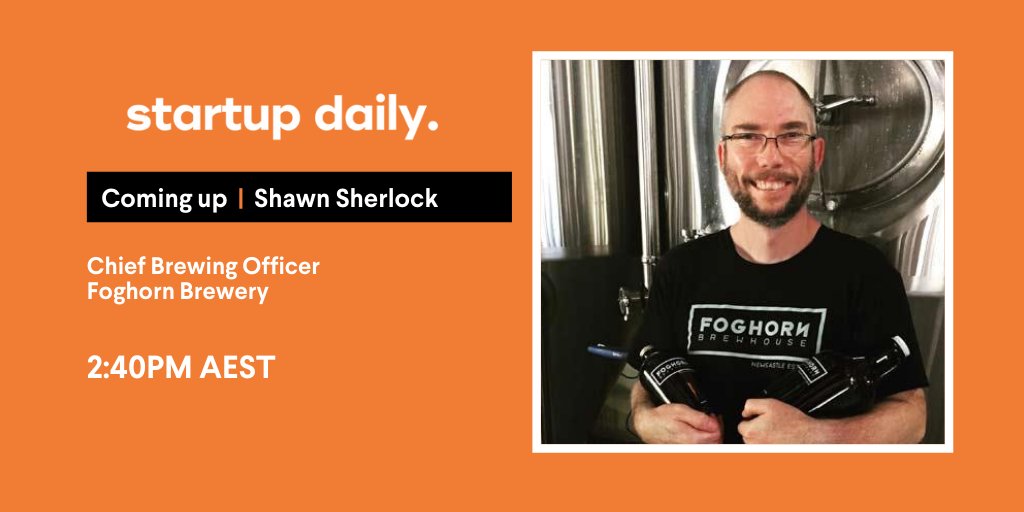 It is Friyay so let's talk brewing. @FoundersLimited has created a new craft brewing identity, Mighty Craft, which has grown over the quarter by 110%. We are joined by <a href="/FogHornBrewpub/">FogHorn Brewery</a> Brew master Shawn Sherlock on <a href="/ausbiztv/">ausbiz</a>