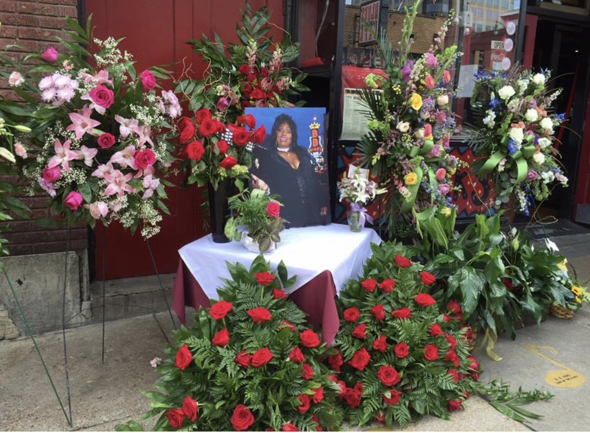 AmySperopTV's tweet photo. It’s hard to believe it on this day in 2016 we mourned the loss of the Queen of Beale, along the historic @BealeStreetMphs we celebrated her life & legacy #RubyWilson #QueenOfBlues We miss you Ruby✝️💜 https://t.co/wGefrkqLqU