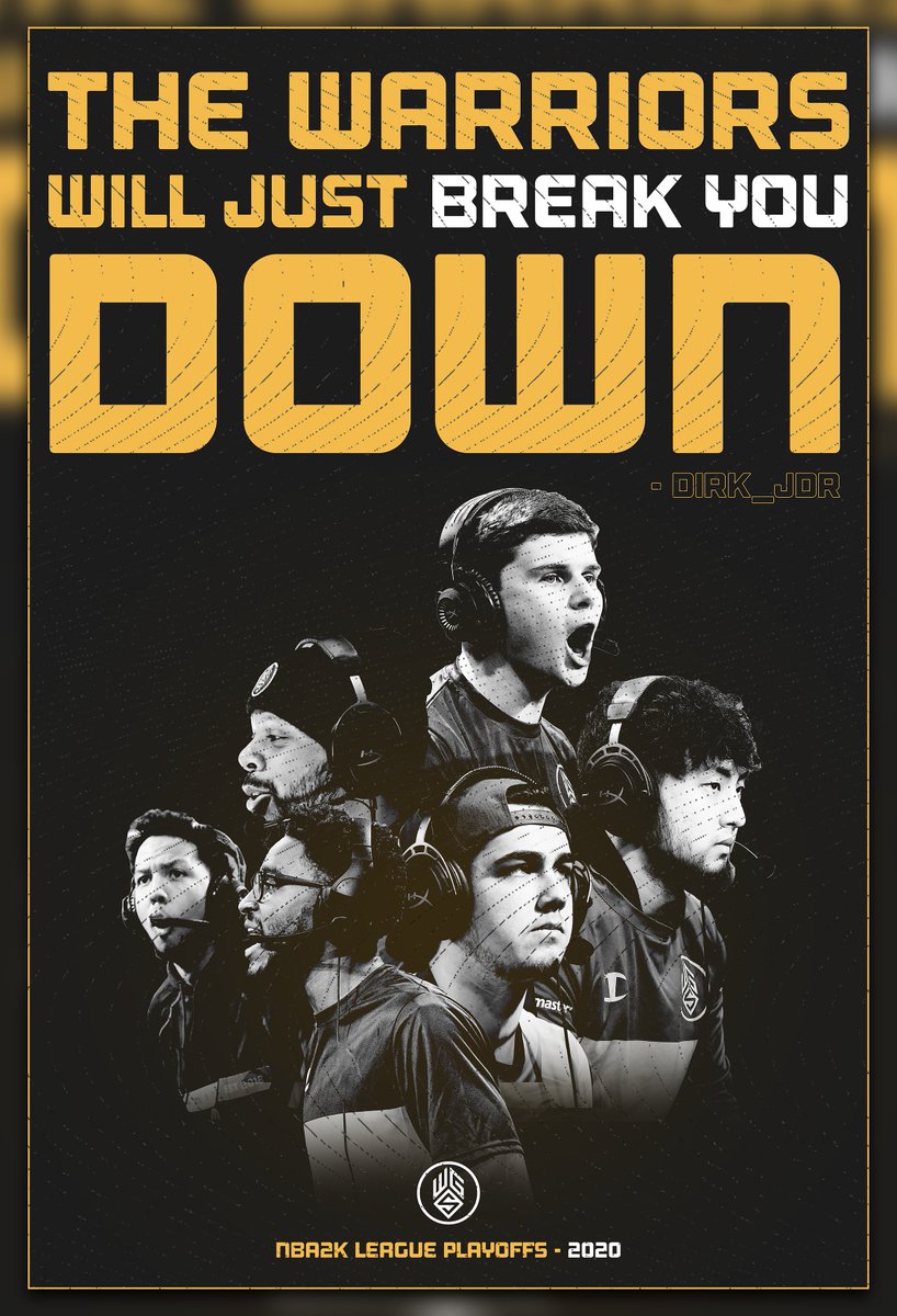 S4MCreative's tweet image. Ready for playoffs. 

Poster design // @WarriorsGaming @NBA2KLeague #ThisIsNotAGame