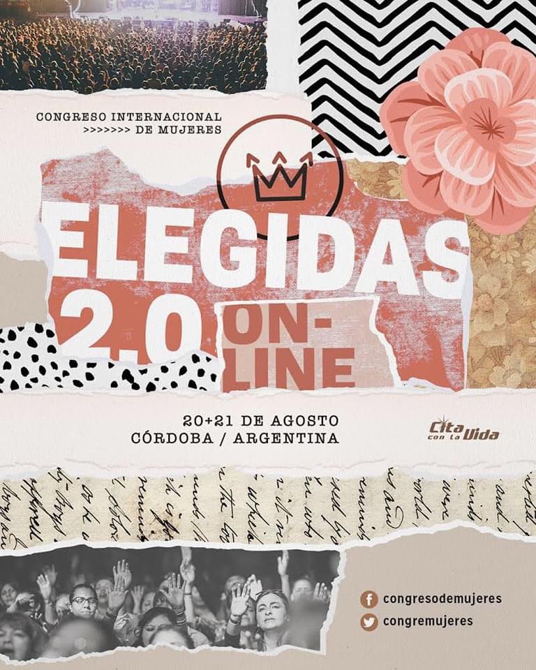 En este día estamos comenzamos el congreso mujeres Elegidas de manera virtual. Bendecimos a cada mujer que se conecta y como iglesia oramos por cada una de ellas. 
A las 20 hs. estará disponible a través del canal de YouTube de la Iglesia y Facebook live de <a href="/CitaConLaVida/">Cita con la Vida</a>