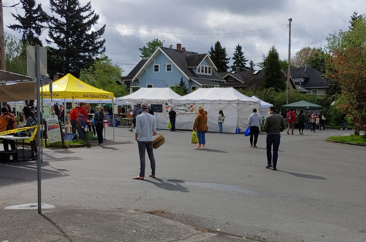 SundayParkways's tweet photo. All five of the Portland Farmers Markets are open - PSU Farmers Market, Kenton Farmers Market, King Farmers Market, Lents International Farmers Market. Before going, check out the safety guidelines. #FarmersMarket #Food #Organic #PDX  @portlandfarmers

https://t.co/ufKW6e1BGl https://t.co/26YASCuQjS