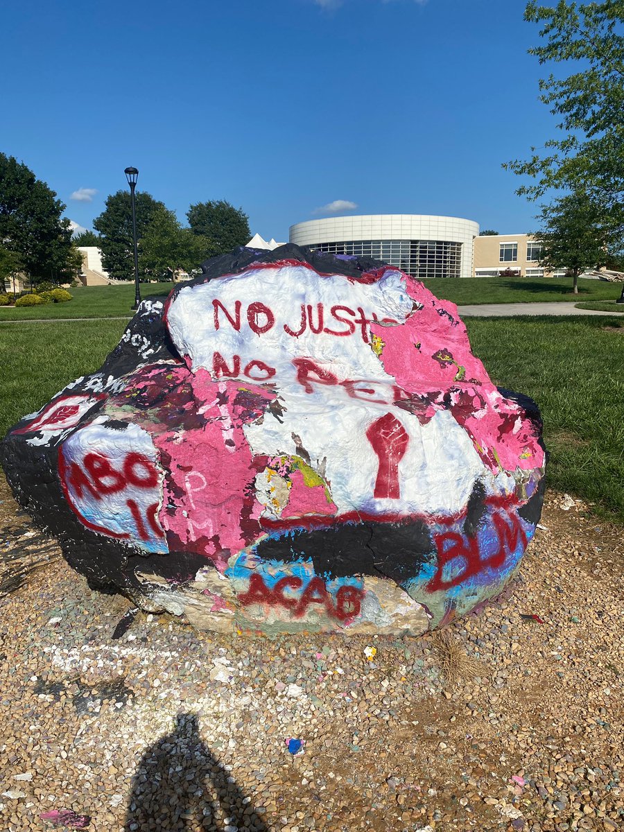 Apparently committing hate crimes and vandalism twice in a weeks time is what “ZERO Tolerance” looks like at <a href="/JMU/">JMU</a> . This is sick and disgusting and I want the people doing this held accountable 😤