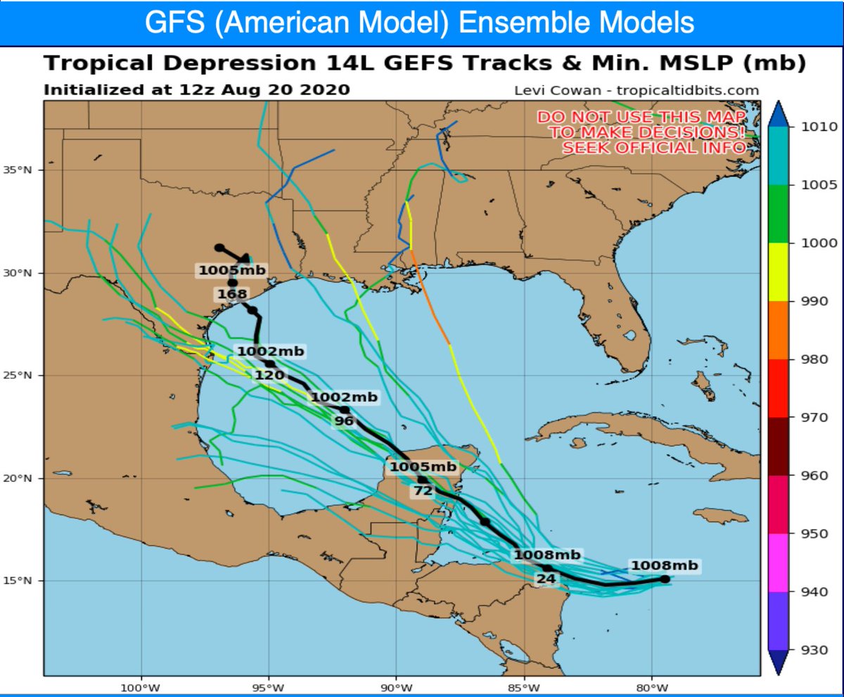 ClimaEdoQROO's tweet image. Hay que estar atentos de la Depresión Tropical 14 👀