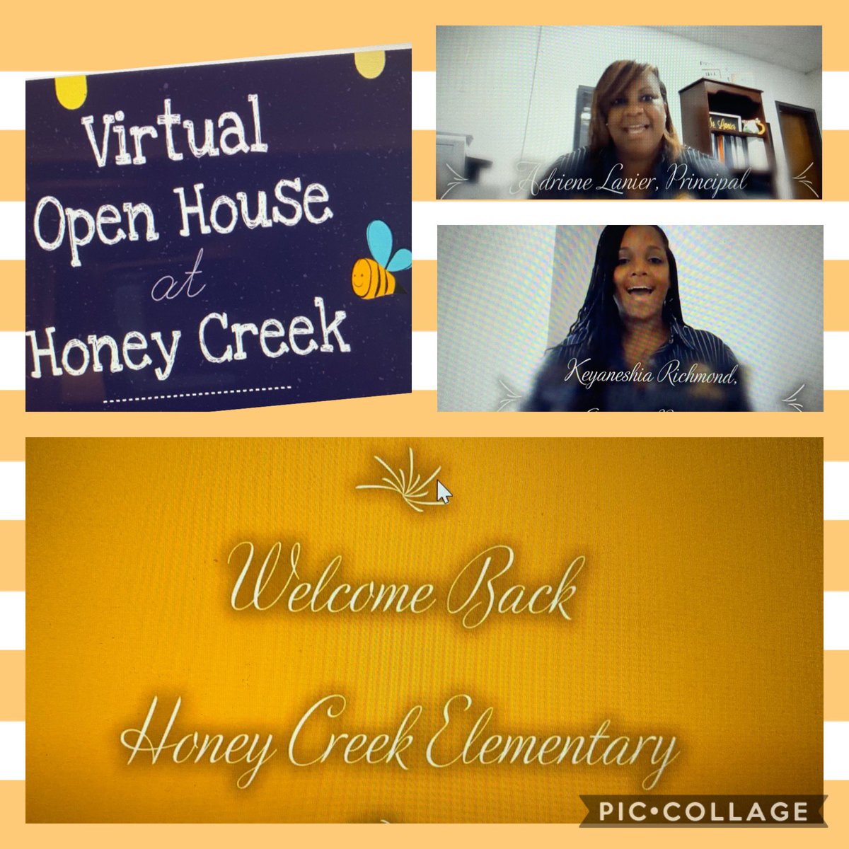 Principal @AdrieneLanier and Assistant Principal @KeyaRichmond welcomed students and parents to the 2020-2021 school year @hce_stemacademy. #virtualopenhouse