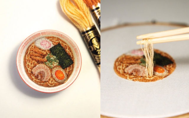 Art21JPN's tweet photo. 【Japanese Artist to Create Miniature Artwork of Food】
"Ipnot's hand-stitched works make it difficult to believe that they were made with only a needle and some thread."
 [Art Topics 239 (Ⅰ)]
#ipnot #Embroidery #FrenchKnot #Japan #イプノット

《Web》https://t.co/uXIvuqMeyJ https://t.co/jIyaO4aEwf