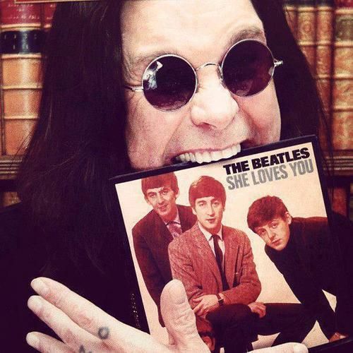 10. Black SabbathBlack Sabbath frontman Ozzy Osbourne has stated that he "owe[s] his career" to the Beatles. He claims hearing the song "She Loves You" made him realize he wanted to be a musician.