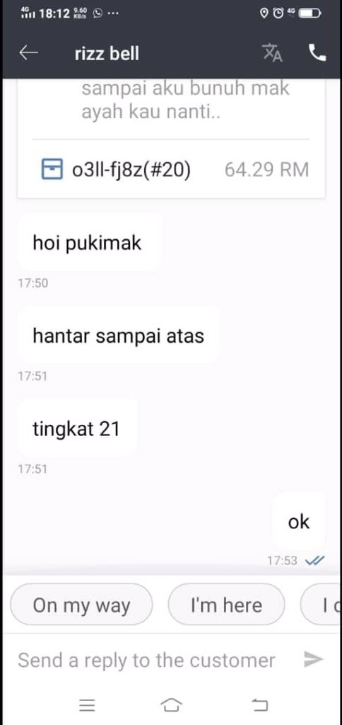 MalaysianFoods's tweet photo. Ini kes terbaru pasal Foodpanda semalam di Facebook. Kesian brother Foodpanda kena maki habis dan kena ugut bunuh. https://t.co/mpVtsIAz74