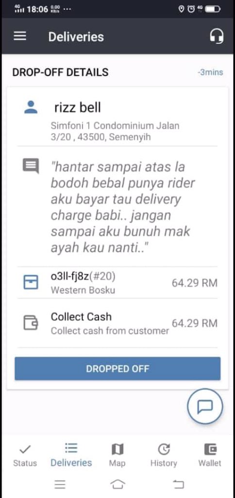 MalaysianFoods's tweet photo. Ini kes terbaru pasal Foodpanda semalam di Facebook. Kesian brother Foodpanda kena maki habis dan kena ugut bunuh. https://t.co/mpVtsIAz74