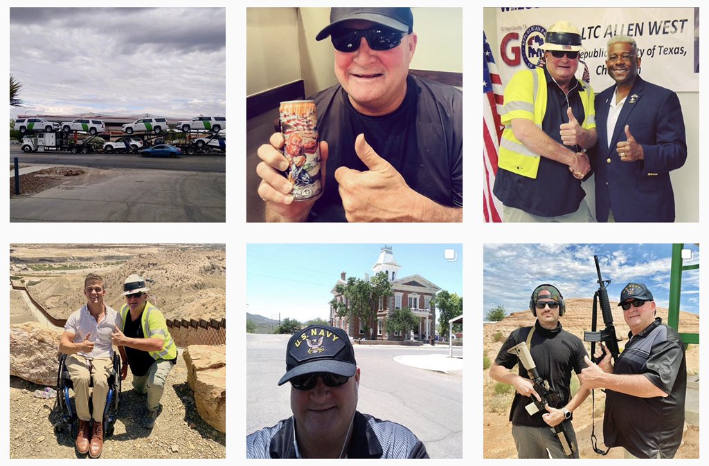 Mike follows all the regular people you’d expect 41 in total.I’m only alarmed at his references to immigrants and aliens and it’s sad to see  @CawthornforNC shilling and stumping at this event.What’s happened to the these young men and women?2/