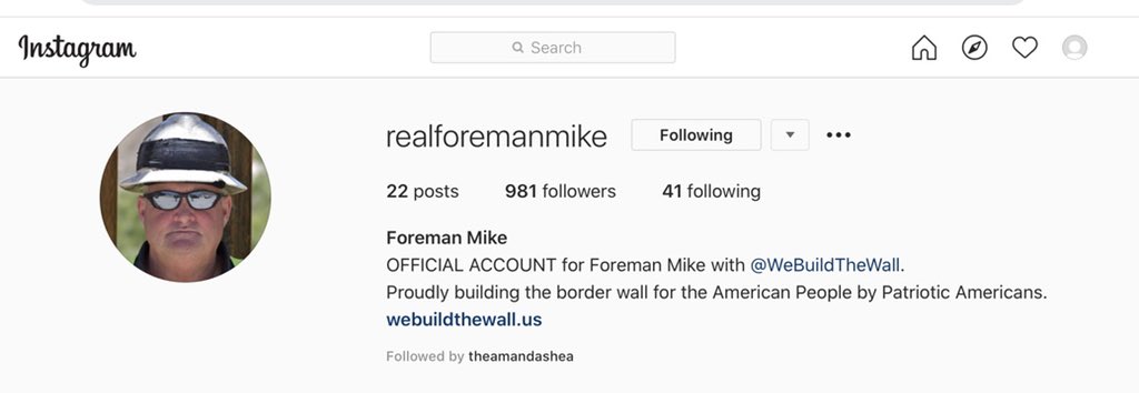 Mike follows all the regular people you’d expect 41 in total.I’m only alarmed at his references to immigrants and aliens and it’s sad to see  @CawthornforNC shilling and stumping at this event.What’s happened to the these young men and women?2/