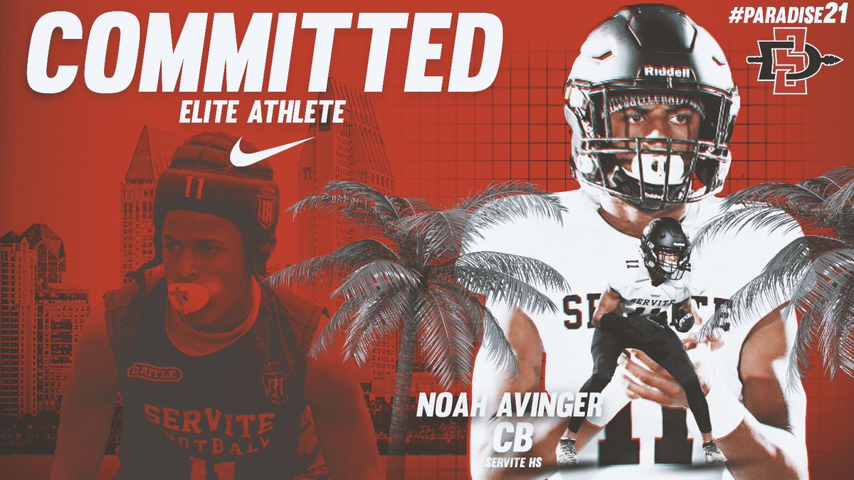 2021 3* CB Noah Avinger commits to San Diego State r/CFB