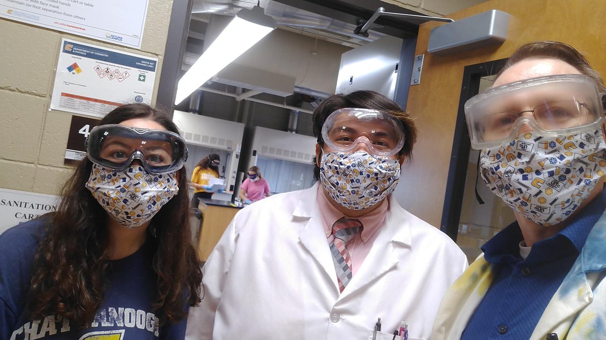 DungeyChem's tweet image. Back in class! #MocsMaskUp @UTChattanooga
