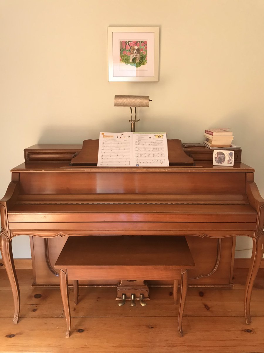 melostrom's tweet photo. Check out this gorgeous painting the talented @elizabethsnel15 sent me! Mocha! In the hollyhocks! Thank you, dear Elizabeth. I love how this darling picture looks above our piano.🥰🐶❤️❤️ #twittertrade #talentedpainter https://t.co/eDYT69gt2b