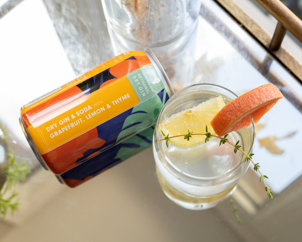 Pictured: every ingredient in our Dry Gin &amp; Soda 😏 

Our canned cocktails combine our artisanal gin with natural ingredients so all you taste is a crisp, refreshing bev. bit.ly/328QPn3 

#artplusdistilling #cocktails #cannedcocktails