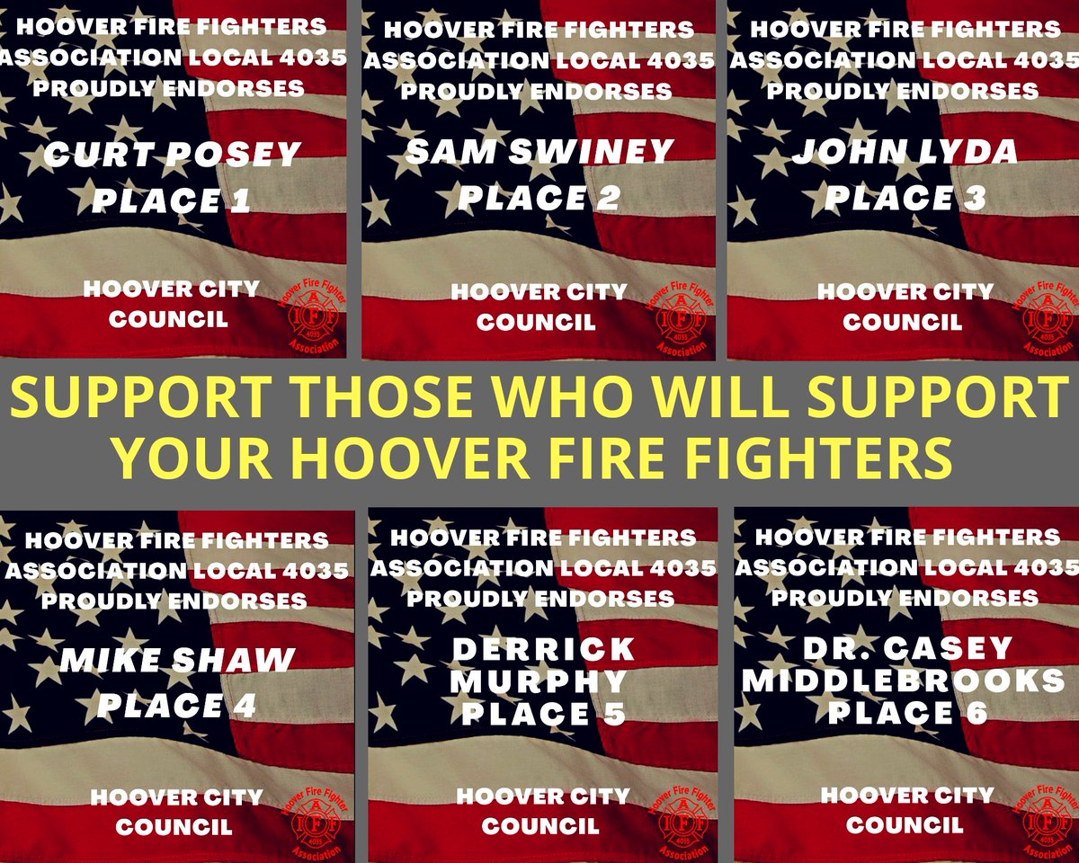 IAFF4035's tweet photo. Support those who will support your Hoover Fire Fighters. https://t.co/Gu38REv3GO