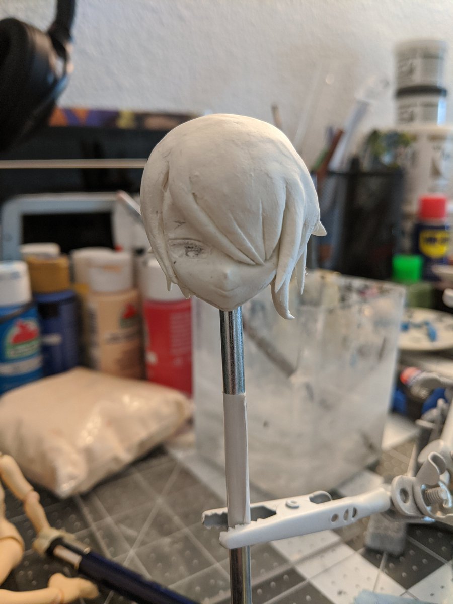 xer0phi's tweet photo. Next, experimenting with some stone clay and Rita.

#HonkaiImpact3rd #figurine #anime #clay https://t.co/hgj7ogOoD0