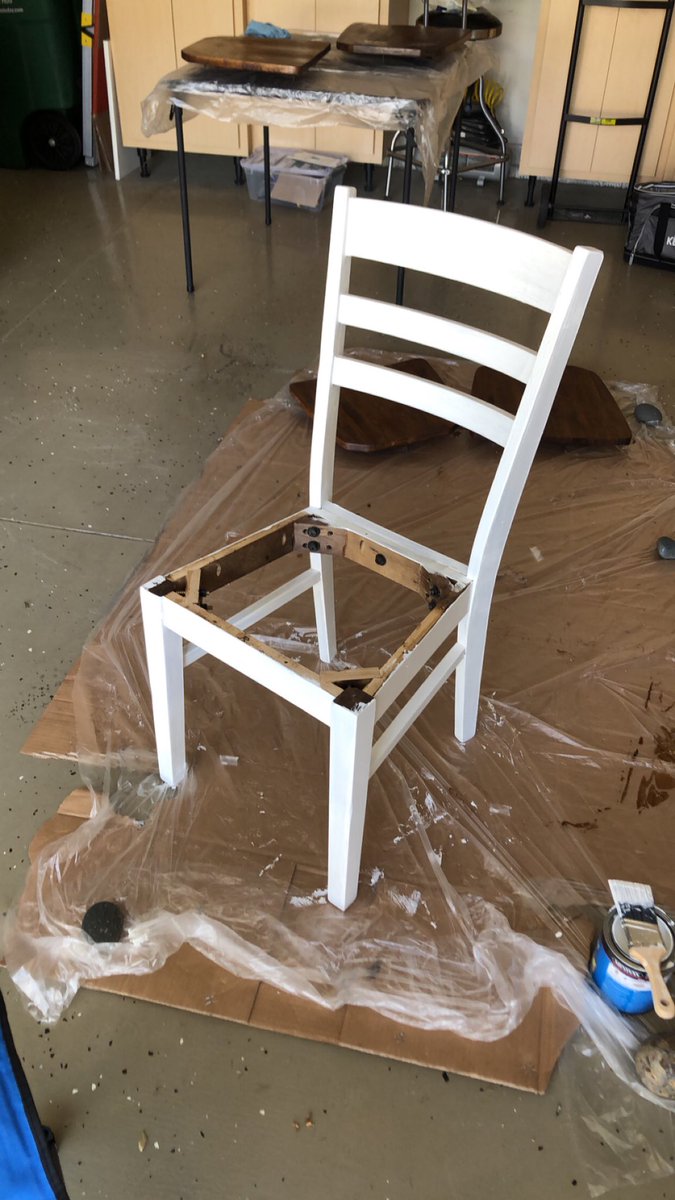 hoth_hannah's tweet photo. @DaniDusen @JessicaWise27 @netflix YESSS! Always down for DIY. Currently painting chairs :) https://t.co/zksmE8Jqwi
