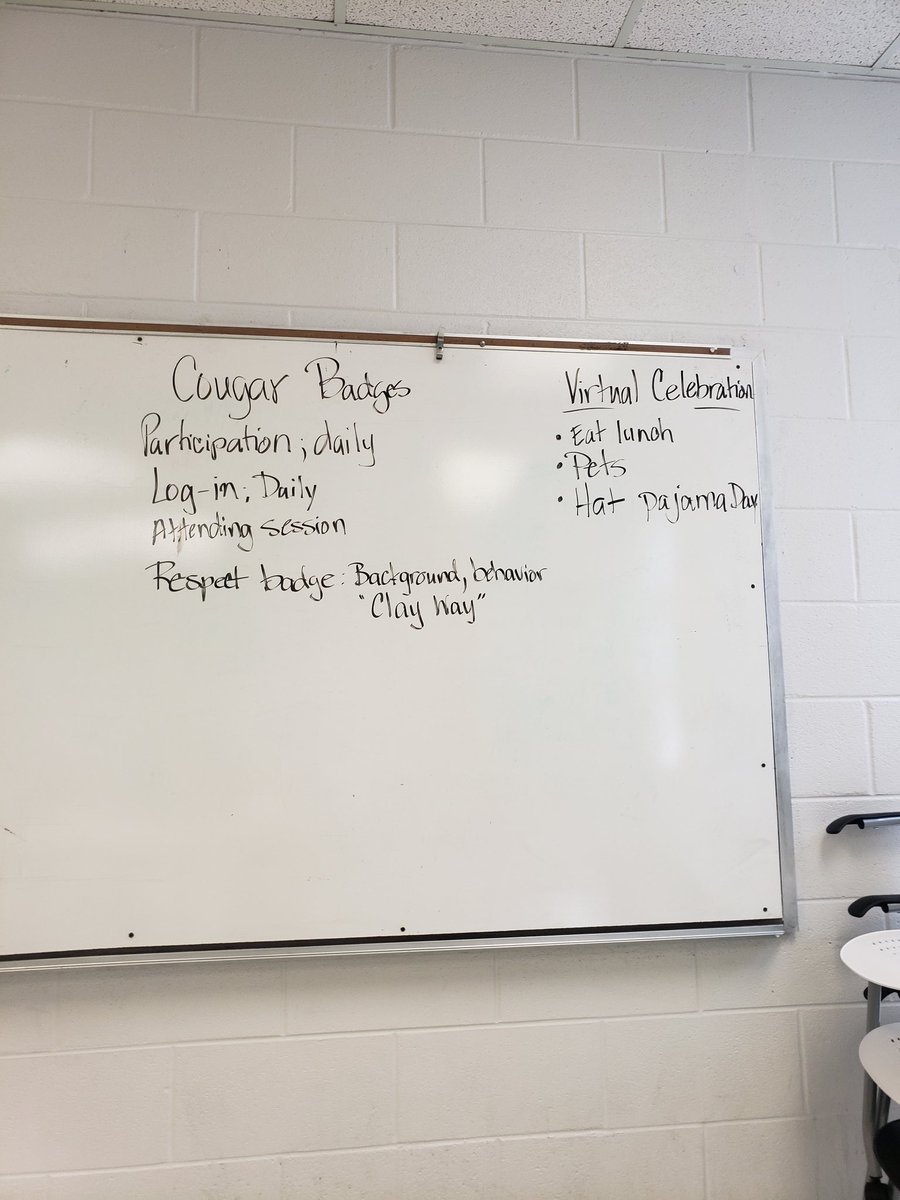 AllisonW_5's tweet photo. PBIS and Lighthouse teams met to adjust "The CLAY Way" into the virtual setting and realign our action teams for Leader in Me. @ClayCougarCubs @jacqnaii @JEFCOED https://t.co/1LpAQ4qFky