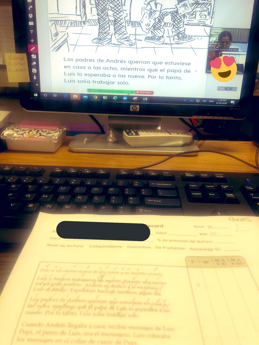 CINDYTEXAS's tweet photo. RR ☑️! @pisdesela #Matthys #distancelearning Students really enjoyed reading once again to the their 👩🏻🏫 https://t.co/BmveidSnjF