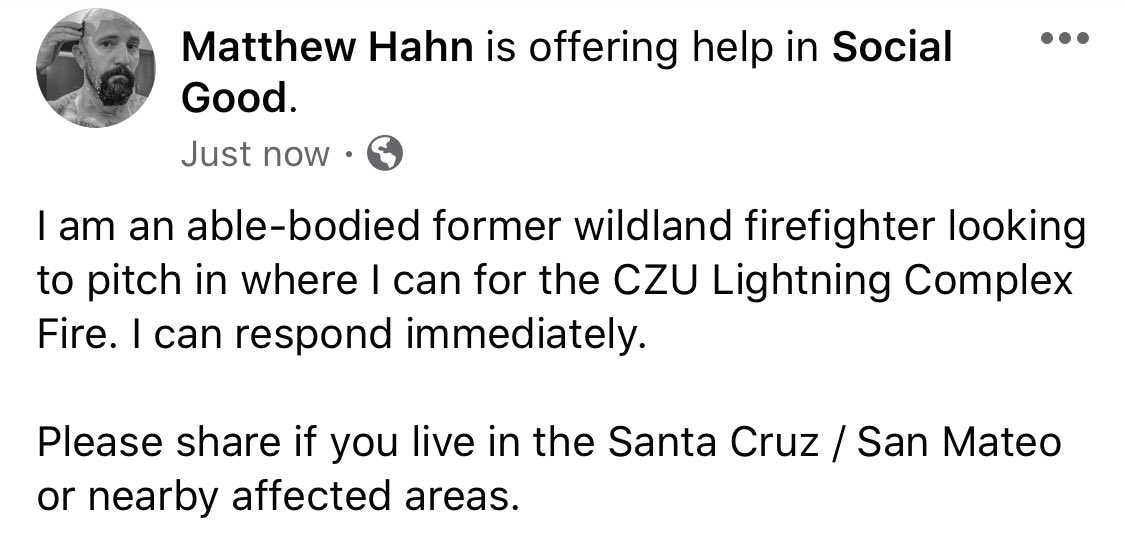 hahnscratch's tweet image. Please help me find a place to help out. #CZUAugustLightingComplex #CZUAugustLightning #CZUAugustLightningComplexFire #CAfires #SantaCruz #sanmateo