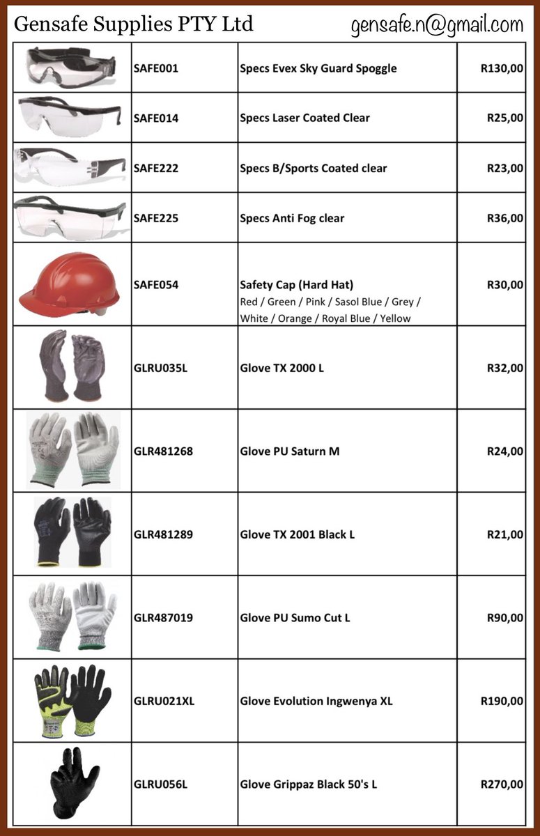 firevent's tweet image. #PPE #PPC #safety Products availabe from Gensafe Supplies. 
Courier Nationwide