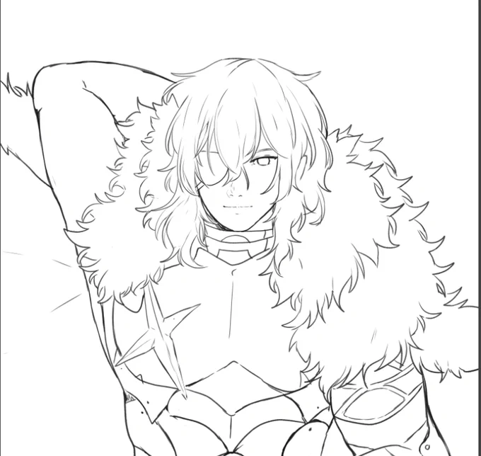 Dimitri dakimakura WIP 
im died for made the all cloth pieces x.x 