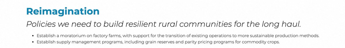 We're the people living in rural communities and we know what we need: Relief: direct aid to survive  #COVID19Recovery: a massive federal jobs program to get out of the economic crisisReimagination: Break up corporate ag and supply management http://Peoplesaction.org/ruralagenda&nbsp;