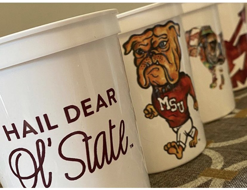 RedBirdPaper's tweet image. Since we can’t tailgate on campus this season, have the best tailgates at home with our new RBP cups and koozies! Great for teacher happies, hostess gifts or just watching the game on your back porch! redbirdpaper.com #HailState