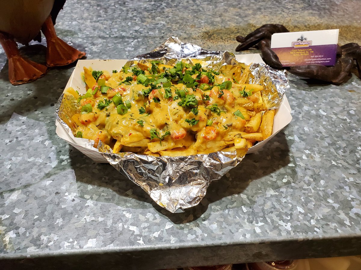 New on the menu...Cajun Crawfish Fries $8
Come try it out! Delish!