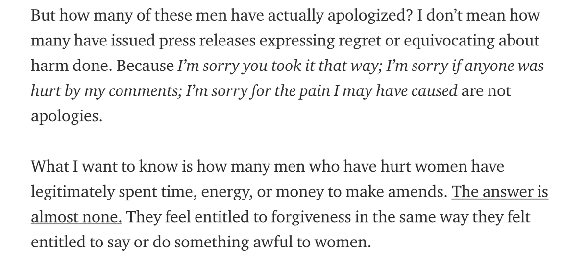 Also I wrote about this kind of nonsense not too long ago  https://gen.medium.com/why-men-wont-apologize-4e76bcb9faa9