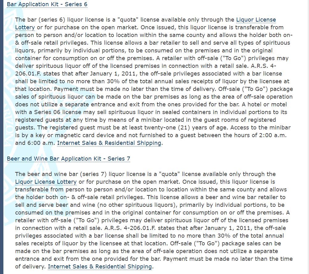 4/ Businesses classified as "bars" will likely have a Series 6 or Series 7 license. These can cost around $100,000, and there is a limited number of them allowed by the state. But because of their value and limit, they are an asset, like property.
