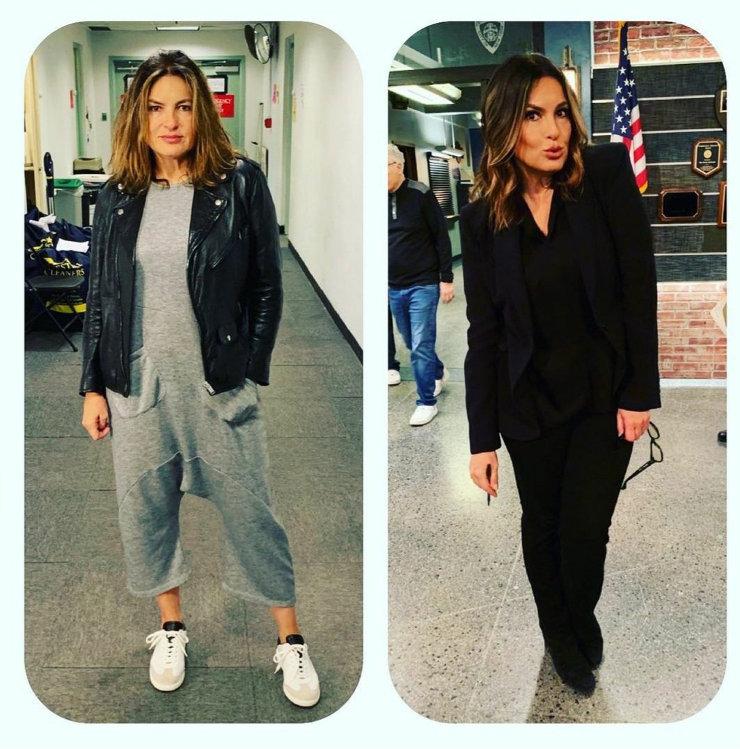 LeanneCaruso's tweet photo. #TBT to when @Mariska had us all swooning over #BeforeCall #AfterCall pics 🥰 #ThrowbackThursday https://t.co/GyKtwueiIS