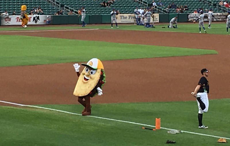 Twice a year the  @FresnoGrizzlies become the Fresno Tacos  @FresnoTacos.