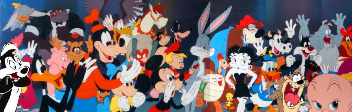 GulBryan's tweet photo. Who Framed Roger Rabbit Animation Production Cel 8 (Including Pepé Le Pew and Taz) https://t.co/4tyqNulfb3