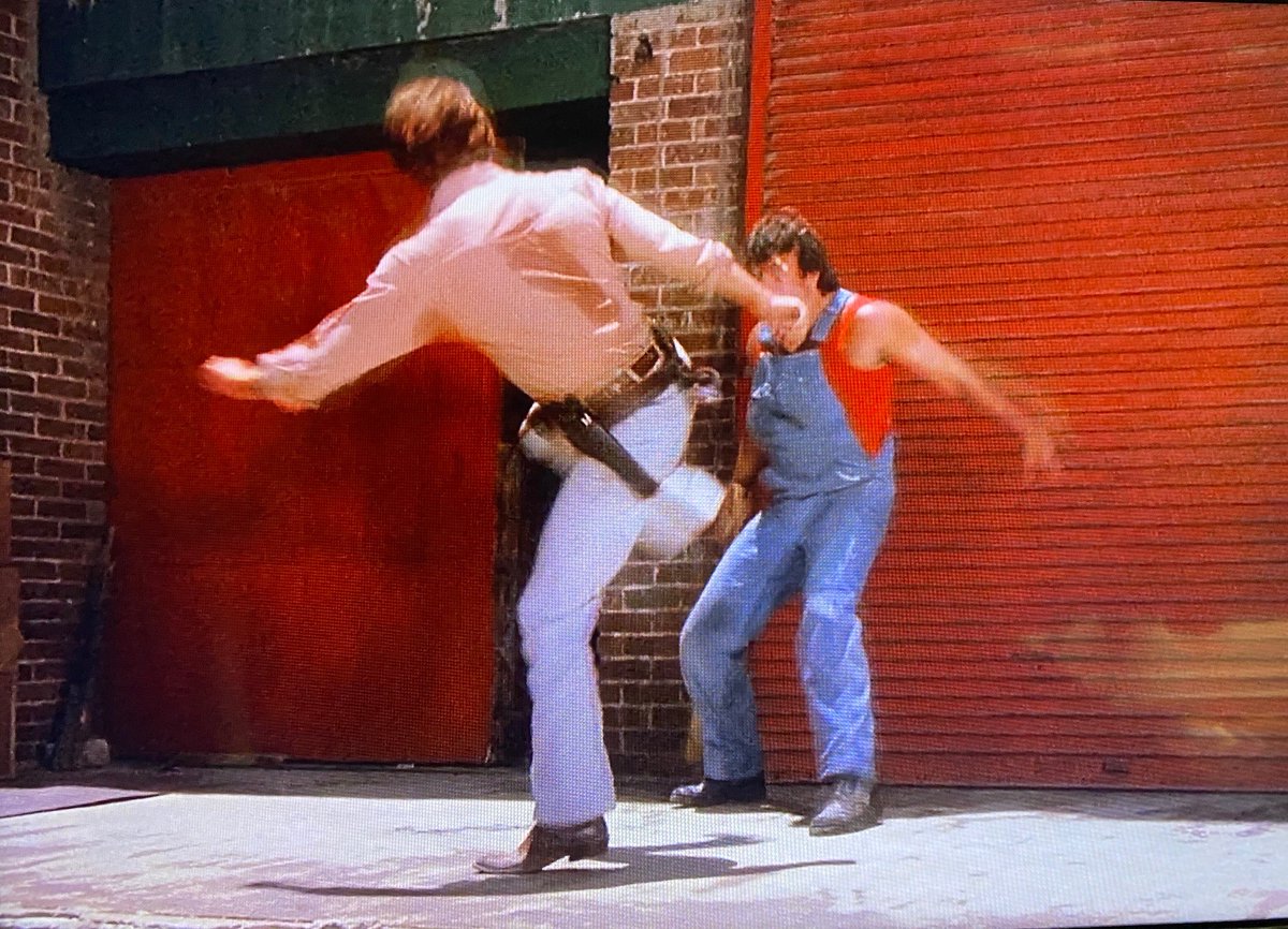 Lots of great  #ElPaso locations sprinkled throughout the movie, including some nice exteriors of what is now EPIC Railyard Event Center. If you have your wedding there, you should re-enact McQuade's grand entrance by smashing through the front gates and kicking the guests. /8/