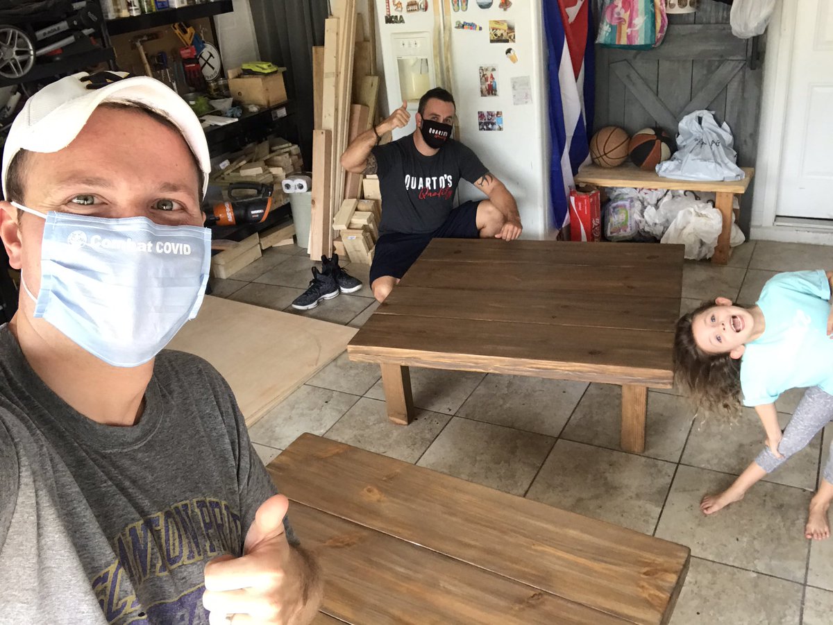 MarkKelly_News's tweet photo. 👍🏼😀 We love them! Picking up our custom tables. Shaun did an amazing job. **FACEBOOK PAGE: Quarto’s Quality Farmhouse Furniture. ** He’s in Port St. Lucie. #furniture #custom #handcrafted #table #lowtable @WPBF25News #PortSt.Lucie #TreasureCoast https://t.co/ZtuNLCYHXn
